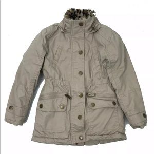 Urban Republic Girls' Anorak Jacket With Faux Fur